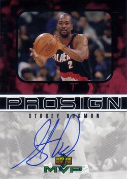 1999-00 Upper Deck MVP - ProSign #SA Stacey Augmon Front
