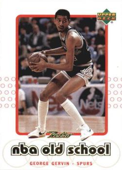 44 GEORGE GERVIN San Antonio Spurs NBA G/F Black AU Throwback Jersey