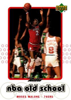 1999-00 Upper Deck Retro - Old School/New School #S12 Moses Malone Front