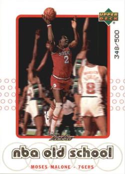 1999-00 Upper Deck Retro - Old School/New School Parallel #S12 Moses Malone Front