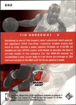 1999-00 Upper Deck Ultimate Victory - Got Skills? #GS2 Tim Hardaway Back