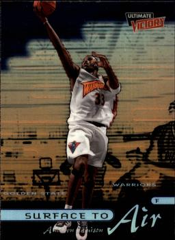 1999-00 Upper Deck Ultimate Victory - Surface to Air #SA2 Antawn Jamison Front