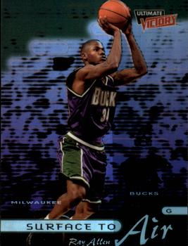 1999-00 Upper Deck Ultimate Victory - Surface to Air #SA11 Ray Allen Front