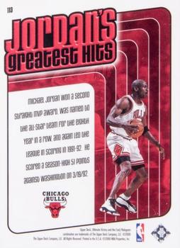 1999-00 Upper Deck Ultimate Victory - Victory Collection #113 Michael Jordan Back