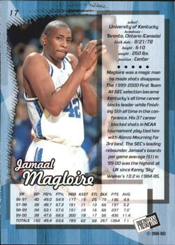 2000 Press Pass - Gold Zone #17 Jamaal Magloire Back