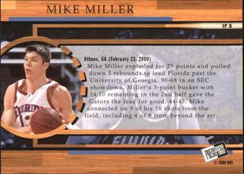 2000 Press Pass - In the Paint #IP5 Mike Miller Back