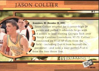 2000 Press Pass - In the Paint #IP7 Jason Collier Back