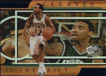 2000 Press Pass - In the Paint Die Cut #IP2 Mateen Cleaves Front