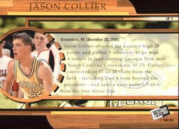2000 Press Pass - In the Paint Die Cut #IP7 Jason Collier Back