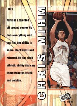 2000 Press Pass - In Your Face #IF1 Chris Mihm Back