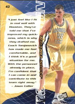 2000 Press Pass SE - Alley Oop #43 Jason Collier Back