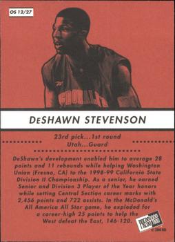 2000 Press Pass SE - Old School #OS12 DeShawn Stevenson Back