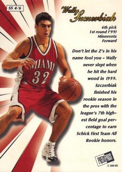 2000 Press Pass SE - Sophomore Sensation #SS4 Wally Szczerbiak Back