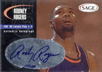 2000 SAGE - Autographs Bronze #A42 Rodney Rogers Front
