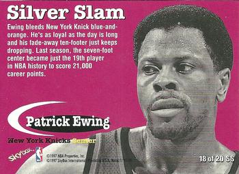 1997-98 Metal Universe - Silver Slam #18 SS Patrick Ewing Back