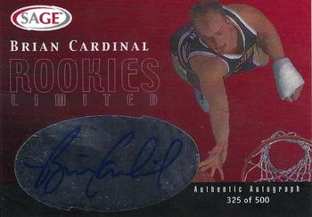 2000 SAGE - Rookie Limited Autographs #R4 Brian Cardinal Front