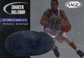 2000 SAGE - Autographs Silver #A23 Shaheen Holloway Front