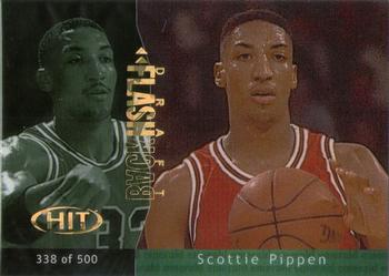 2000 SAGE HIT - Draft Flashbacks Emerald #D1 Scottie Pippen Front