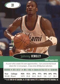 2000 SAGE HIT - NRG #31 Johnny Hemsley Back