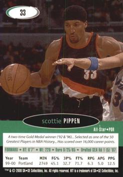 2000 SAGE HIT - NRG #33 Scottie Pippen Back