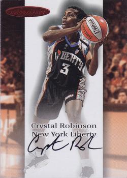 2000 SkyBox Dominion WNBA - Autographics #NNO Crystal Robinson Front