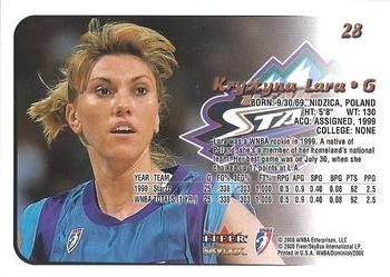 2000 SkyBox Dominion WNBA - Extra #28 Krystyna Lara Back
