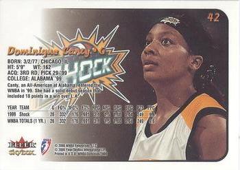 2000 SkyBox Dominion WNBA - Extra #42 Dominique Canty Back