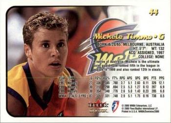 2000 SkyBox Dominion WNBA - Extra #44 Michele Timms Back