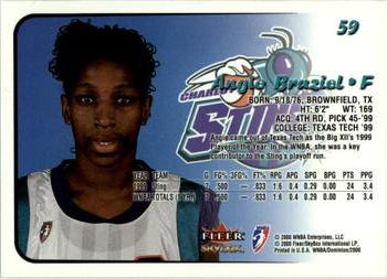 2000 SkyBox Dominion WNBA - Extra #59 Angie Braziel Back