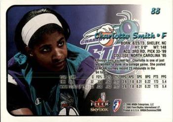 2000 SkyBox Dominion WNBA - Extra #88 Charlotte Smith Back