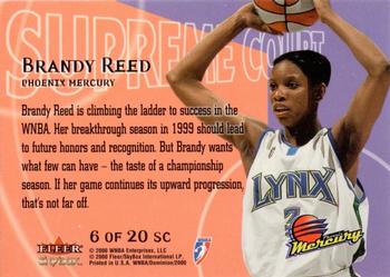 2000 SkyBox Dominion WNBA - Supreme Court #6 SC Brandy Reed Back