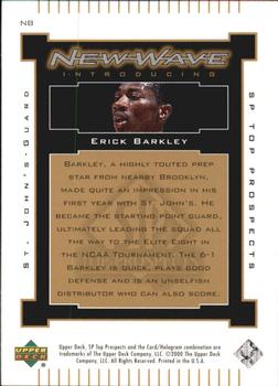 2000 SP Top Prospects - New Wave #N8 Erick Barkley Back