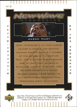 2000 SP Top Prospects - New Wave #N12 Jason Hart Back