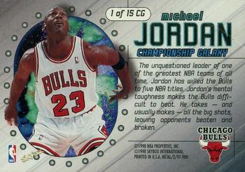 1997-98 Metal Universe Championship - Championship Galaxy #1 CG Michael Jordan Back
