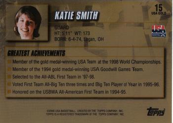 2000 Topps Team USA - Gold #15 Katie Smith Back