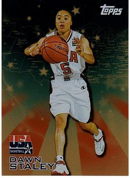 2000 Topps Team USA - Gold #14 Dawn Staley Front
