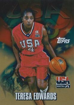2000 Topps Team USA - Gold #64 Teresa Edwards Front