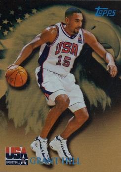 2000 Topps Team USA - Gold #77 Grant Hill Front