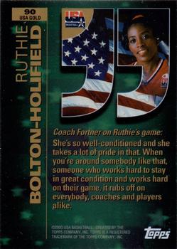 2000 Topps Team USA - Gold #90 Ruthie Bolton-Holifield Back