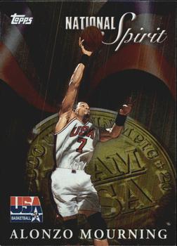 2000 Topps Team USA - National Spirit #NS8 Alonzo Mourning Front
