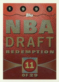 1995-96 Topps - 1995 NBA Draft Redemptions #NNO NBA Draft Redemption #11 Front