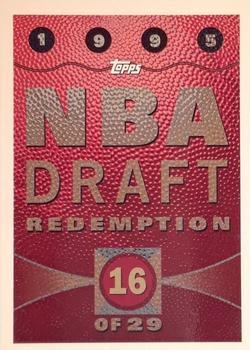 1995-96 Topps - 1995 NBA Draft Redemptions #NNO NBA Draft Redemption #16 Front
