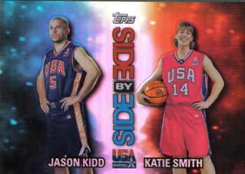 2000 Topps Team USA - Side by Side Refractor/Refractor #SS4 Jason Kidd / Katie Smith Front
