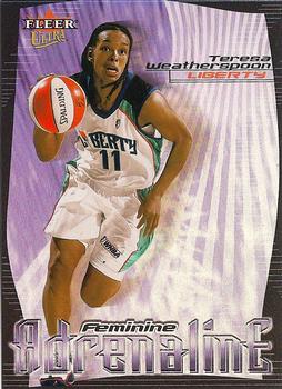 2000 Ultra WNBA - Feminine Adrenaline #3 FA Teresa Weatherspoon Front