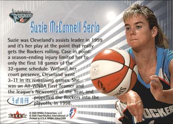 2000 Ultra WNBA - Feminine Adrenaline #9 FA Suzie McConnell-Serio Back