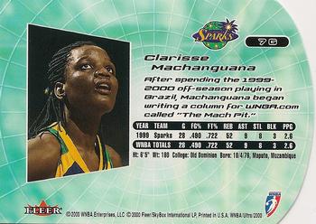 2000 Ultra WNBA - Gold Medallion #7G Clarisse Machanguana Back