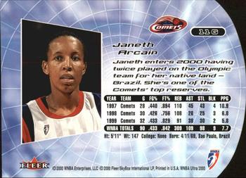 2000 Ultra WNBA - Gold Medallion #11G Janeth Arcain Back