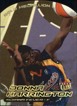2000 Ultra WNBA - Gold Medallion #12G Donna Harrington Front