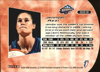 2000 Ultra WNBA - Gold Medallion #20G Jennifer Azzi Back