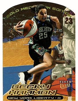 2000 Ultra WNBA - Gold Medallion #21G Becky Hammon Front